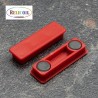 Aimant bloc de bureau en Ferrite ROUGE 40x13 ou 50x23 mm PAR 10