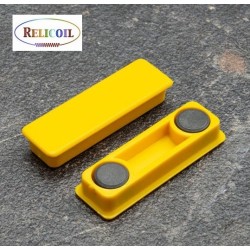 Aimant bloc de bureau en Ferrite JAUNE 40x13 ou 50x23 mm PAR 10