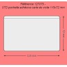 127075 - CARTE DE VISITE 115 X 72 MM GRAND COTE PAR 100