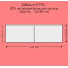 127076 - CARTE DE VISITE DOUBLE 2 POCHES 190 X 60 MM GRAND COTE PAR 100