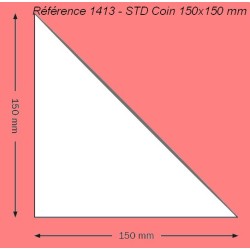 1413 - POCHETTE COIN ADHESIVE 150 X 150 MM PAR 200