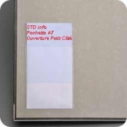 1282 - A7 POCHETTE ADHESIVE PETIT COTE 83 X 113 MM - Planche Individuelle- PAR 200