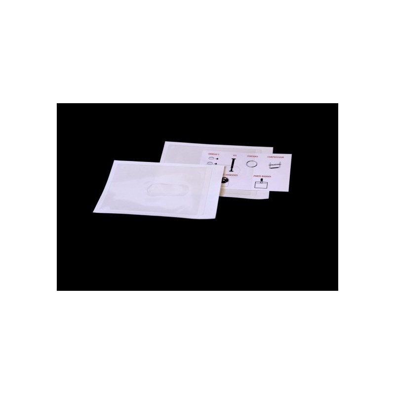 SACHET PLASTIQUE BANDE ADHESIVE 30 MICRONS 119 x 162 mm  par 1000