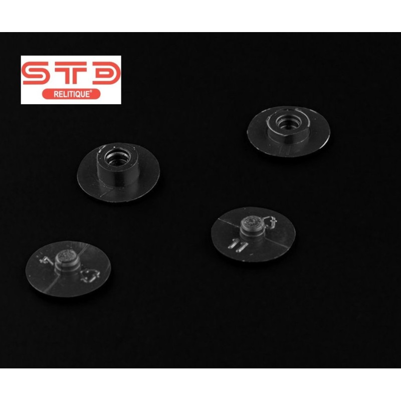 BOUTON PRESSION PLAT 1,5 mm NOIR PAR 1000