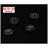 BOUTON PRESSION PLAT 1,5 mm NOIR PAR 1000