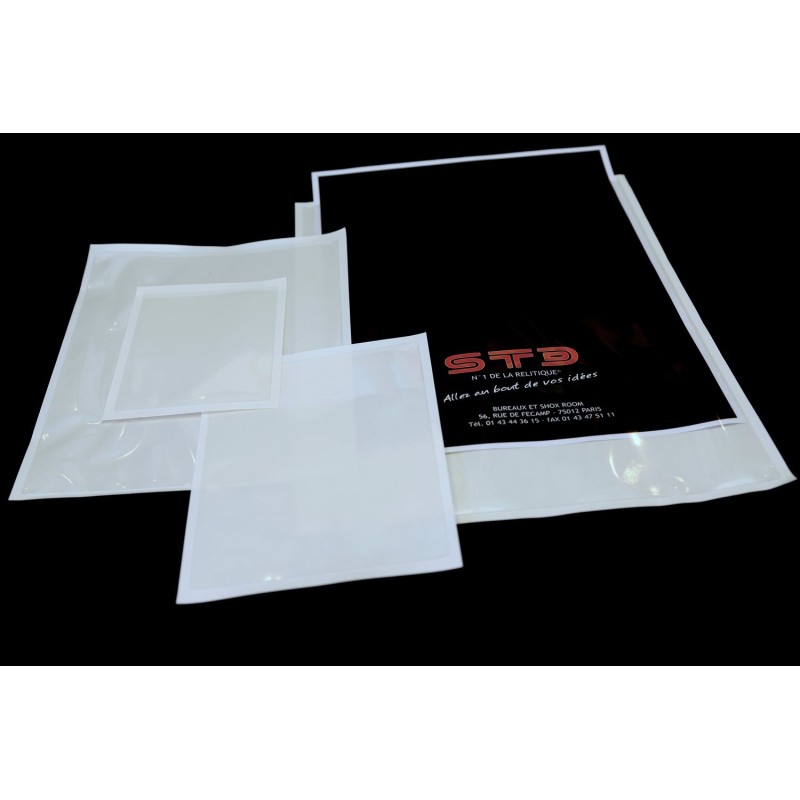 Lot de 1000 Pochette A6 porte-documents adhésives transparente - Pochette  d'Expédition autocollante pour petit colis 165 x 122 mm (A4 plié en 4)  UGPAN1-1000 : : Autres