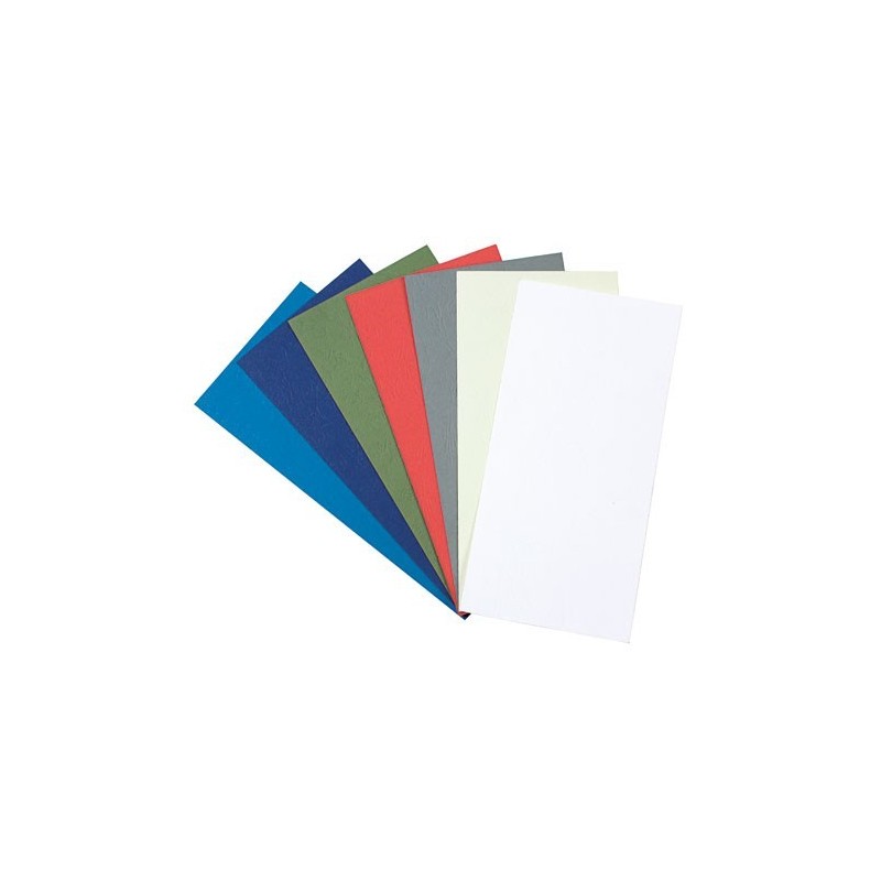 Couvertures De Reliure A4 Grain Cuir - Pack De 25 - Bleu Royal 250g/m²