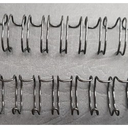 anneaux métalliques A4 noir