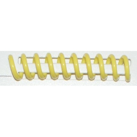 Anneaux De Reliure Plastique A4 Jaune 10mm - Boîte De 100 - 21 Anneaux