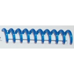 Reliure spirale plastique A 4 bleu translucide