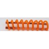 Reliure spirale plastique A 4  orange fluo