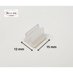 Porte étiquette GRIPPEUR 15 x 12mm à 90° PAR 100