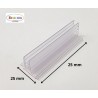 Porte étiquette GRIPPEUR 75 x 25 mm flexible PAR 100