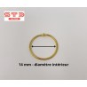 Anneau Métal Doré 14 mm - OUVERT