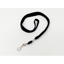 CORDON TOUR DE COU PORTE BADGE LANYARDS NOIR  PAR 100