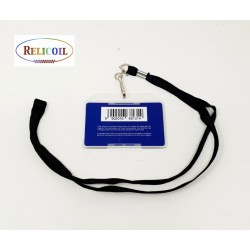 CORDON TOUR DE COU PORTE BADGE LANYARDS NOIR  PAR 100