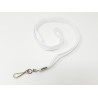 CORDON TOUR DE COU PORTE BADGE LANYARDS BLANC PAR 100