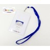 CORDON TOUR DE COU PORTE BADGE LANYARDS BLANC PAR 100