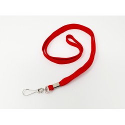 CORDON TOUR DE COU PORTE BADGE LANYARDS ROUGE PAR 100