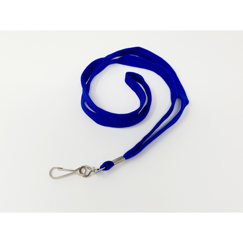 CORDON TOUR DE COU PORTE BADGE LANYARDS BLEU PAR 100