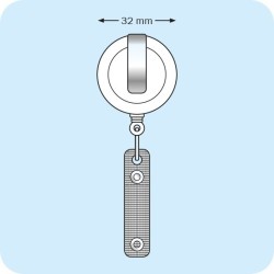 ENROULEUR POUR PORTE BADGE par 100