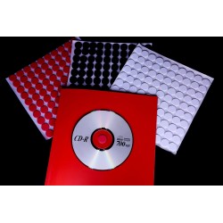 CENTREUR PORTE CD-DVD NOIR MOUSSE ADHESIVE PAR 100
