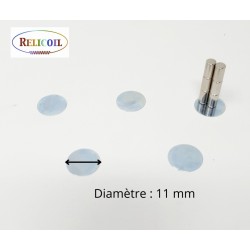 Pastille support métal 11 mm Non Adhésive par 100