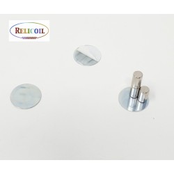 Pastille support métal 16 mm  adhésive par 100