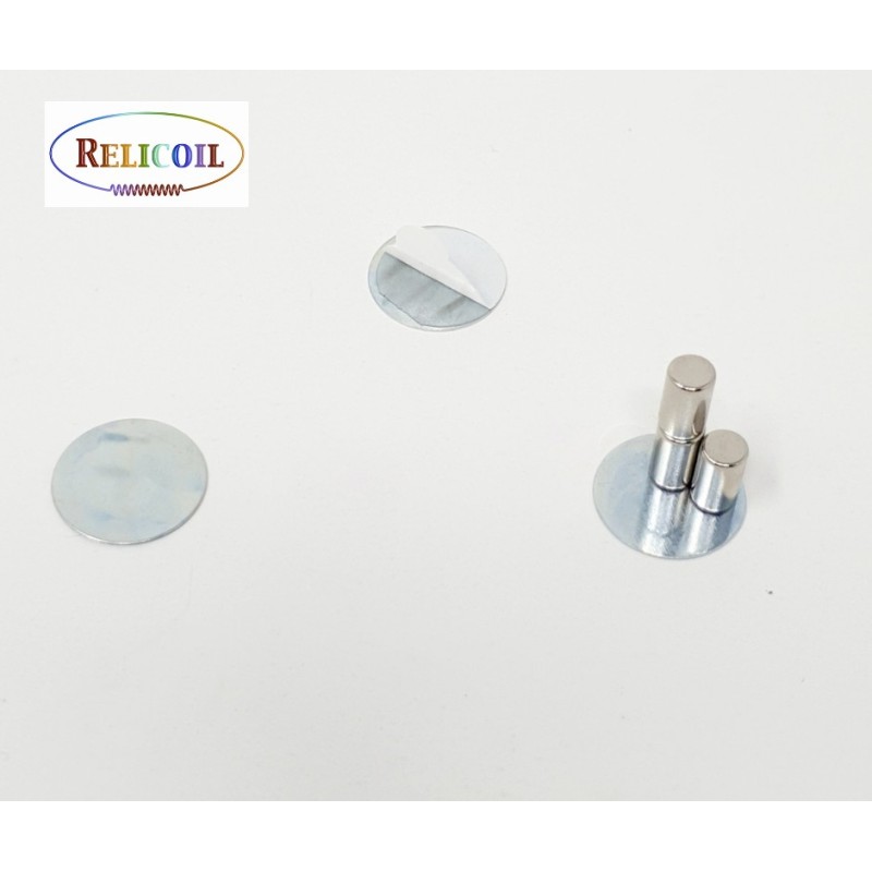 Pastille support métal 16 mm  adhésive par 100
