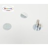 Pastille support métal 16 mm  adhésive par 100