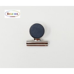 PINCE POUR BLOC-NOTE METAL NICKELE 42 X 38 MM MAGNETIQUE PAR 12
