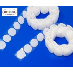 Pastille 19mm Velcro boîte de 200 pastilles blanc