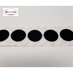 Pastille auto-agrippante  VELCRO 19 mm Noir en rouleau -1120 pastilles