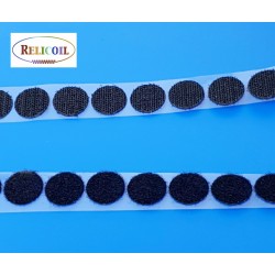 Pastille auto-agrippante 33 mm Noir en rouleau