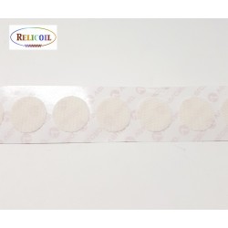 Pastille auto-agrippante  VELCRO 13 mm Blanc en rouleau 1550 pastilles