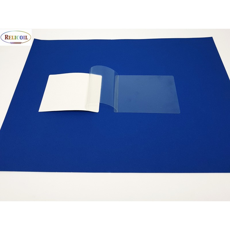 Pochette PVC adhésive pour Carte de Visite 90 mm x 60 mm Translucide