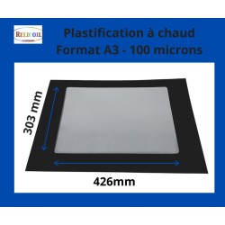 Pochettes pour la plastification A3 250 microns par face