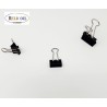PINCE  CLIP METAL NOIR 15 MM RABATTABLE PAR 100