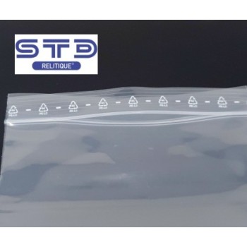 Sachet plastique zip transparent 90 microns