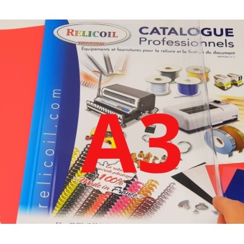 Plat de couverture transparent A3