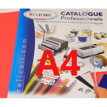 Plat de couverture transparent A4