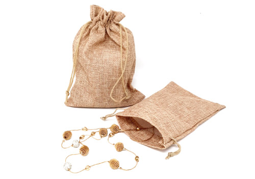 Consultez nos sachets en toile de jute